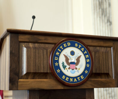 United States Senate Podium at Capitol Hill